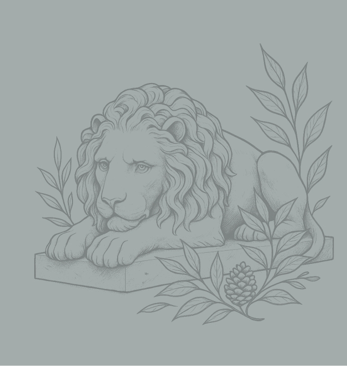 Stone lion icon