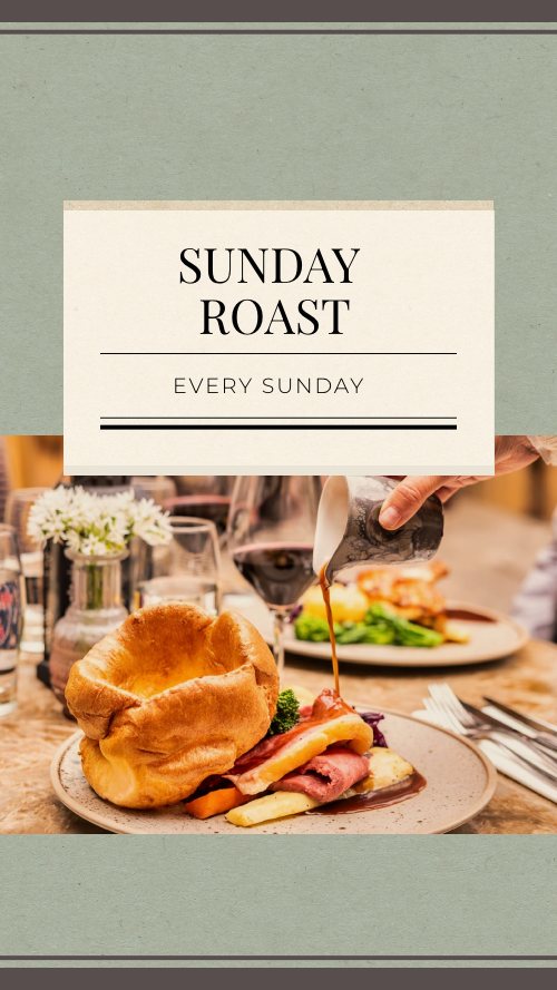 roast lunch dining burleigh court cotswolds