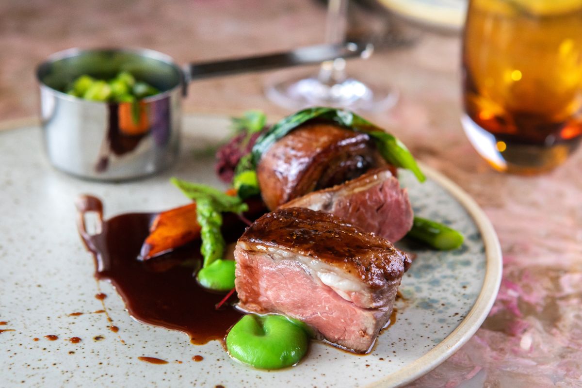 dinner _ local meat_ Burleigh Court Cotswolds Hotel _ Restaurant