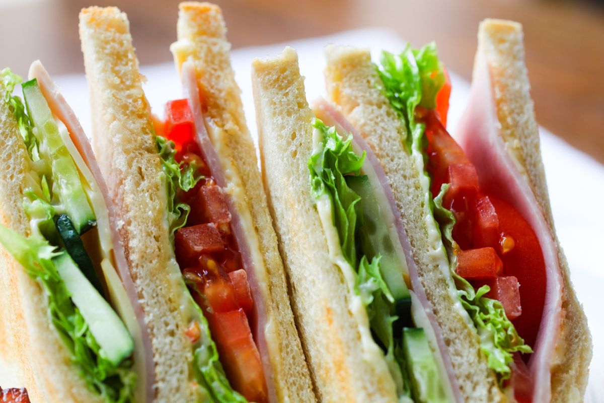 sandwich grazing menu at burleigh court restaurant and hotel cotswolds near stroud