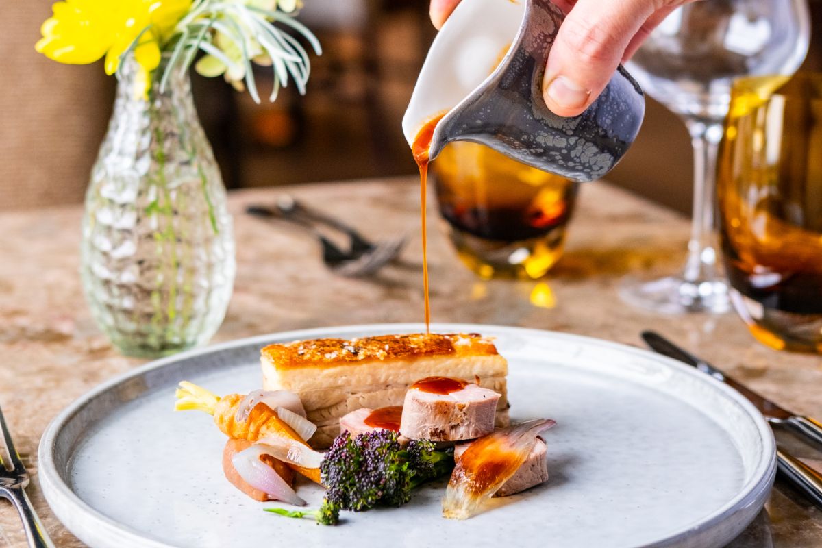 dinner _ fresh ingredients _ Burleigh Court Cotswolds Hotel & Restaurant
