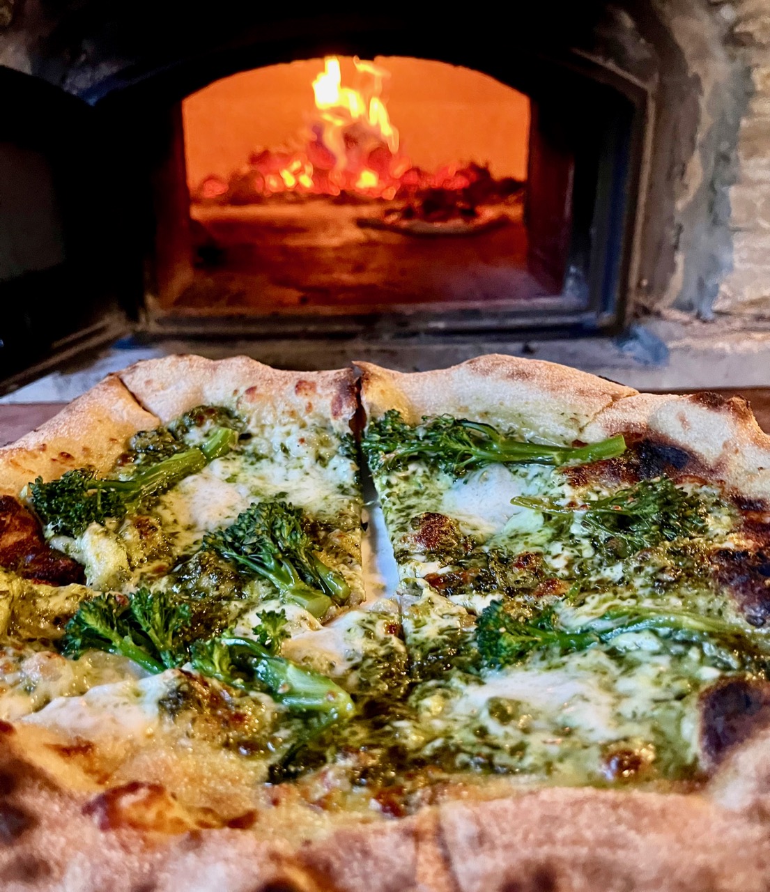 pizza at burleigh court cotswolds