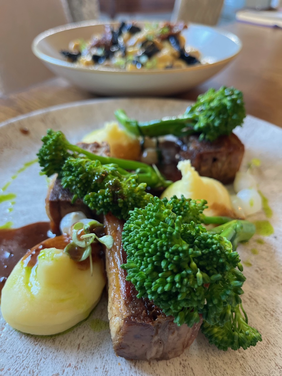 lunch at burleigh court cotswolds 1