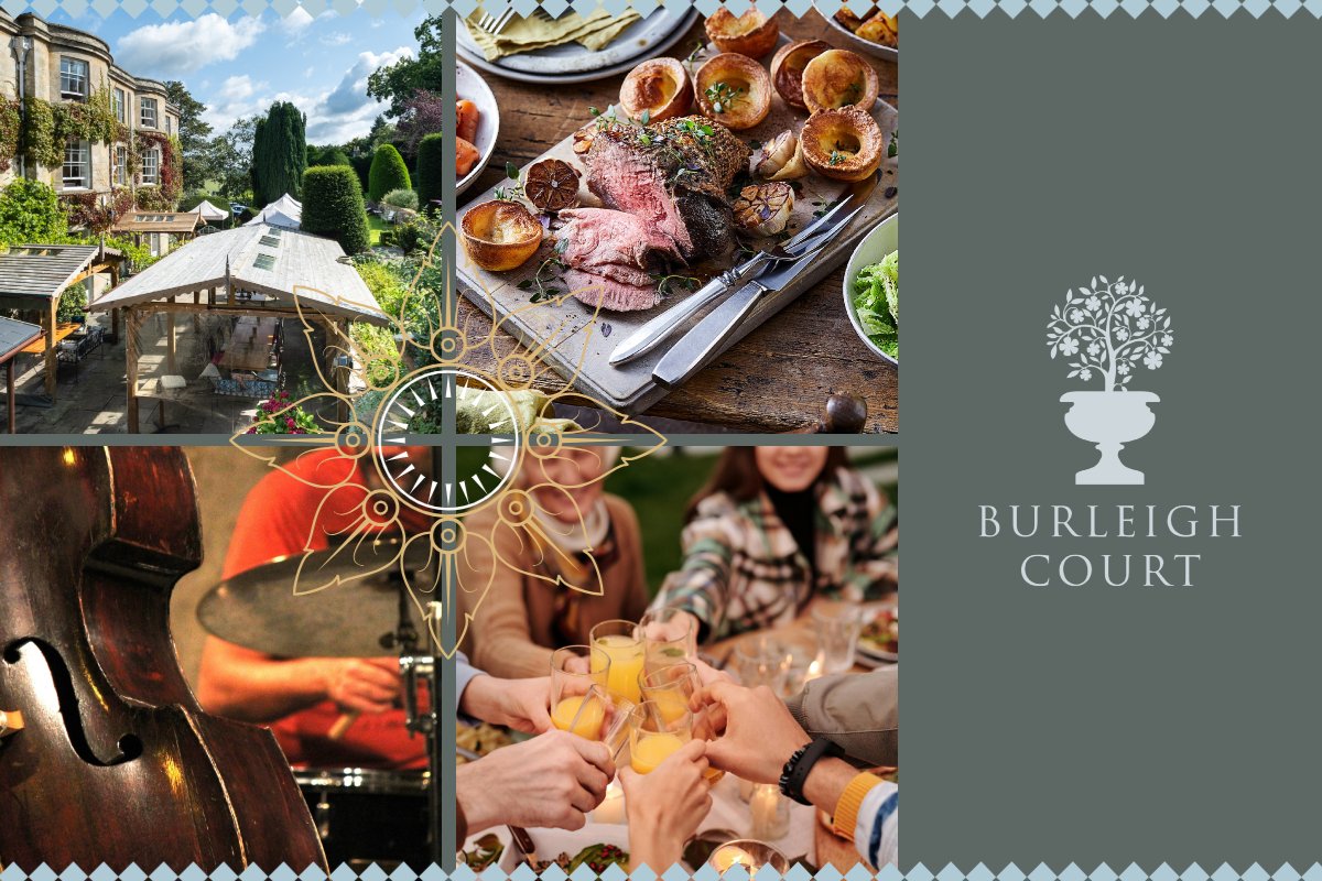 sunday jazz lunches at burleigh court cotswolds
