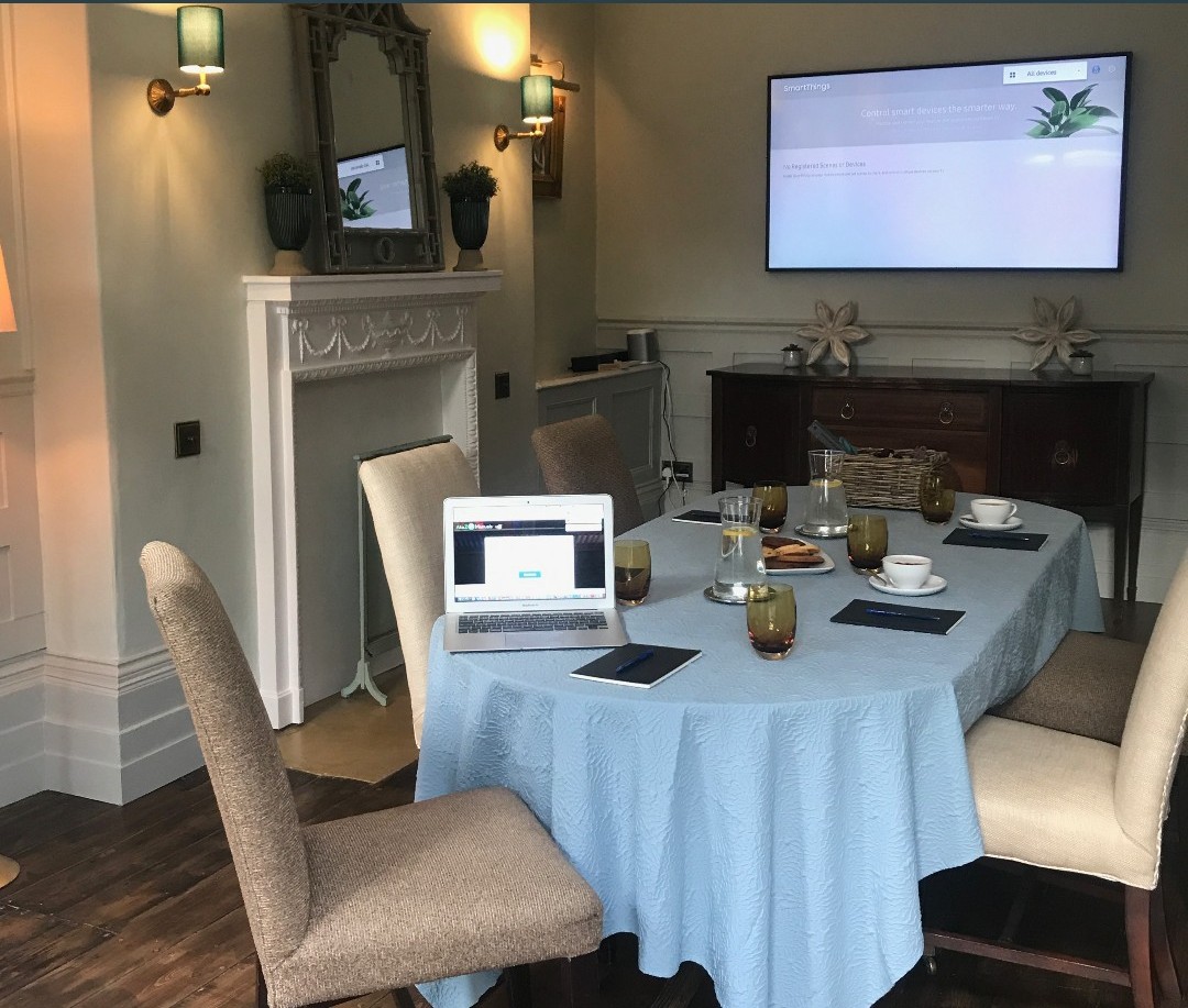 meeting space at burleigh court cotswolds